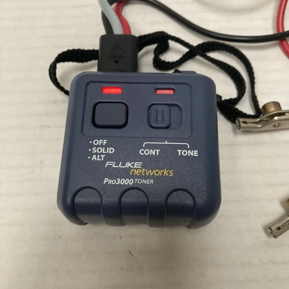 Fluke Pro3000 26100-900 Probe & Toner New Batteries Soft Case User Manual Tested